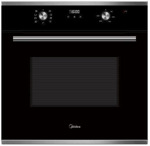 ჩასაშენებელი ელექტრო ღუმელი Midea MO68111X 3000W, 70L, Built-In, Black ...
